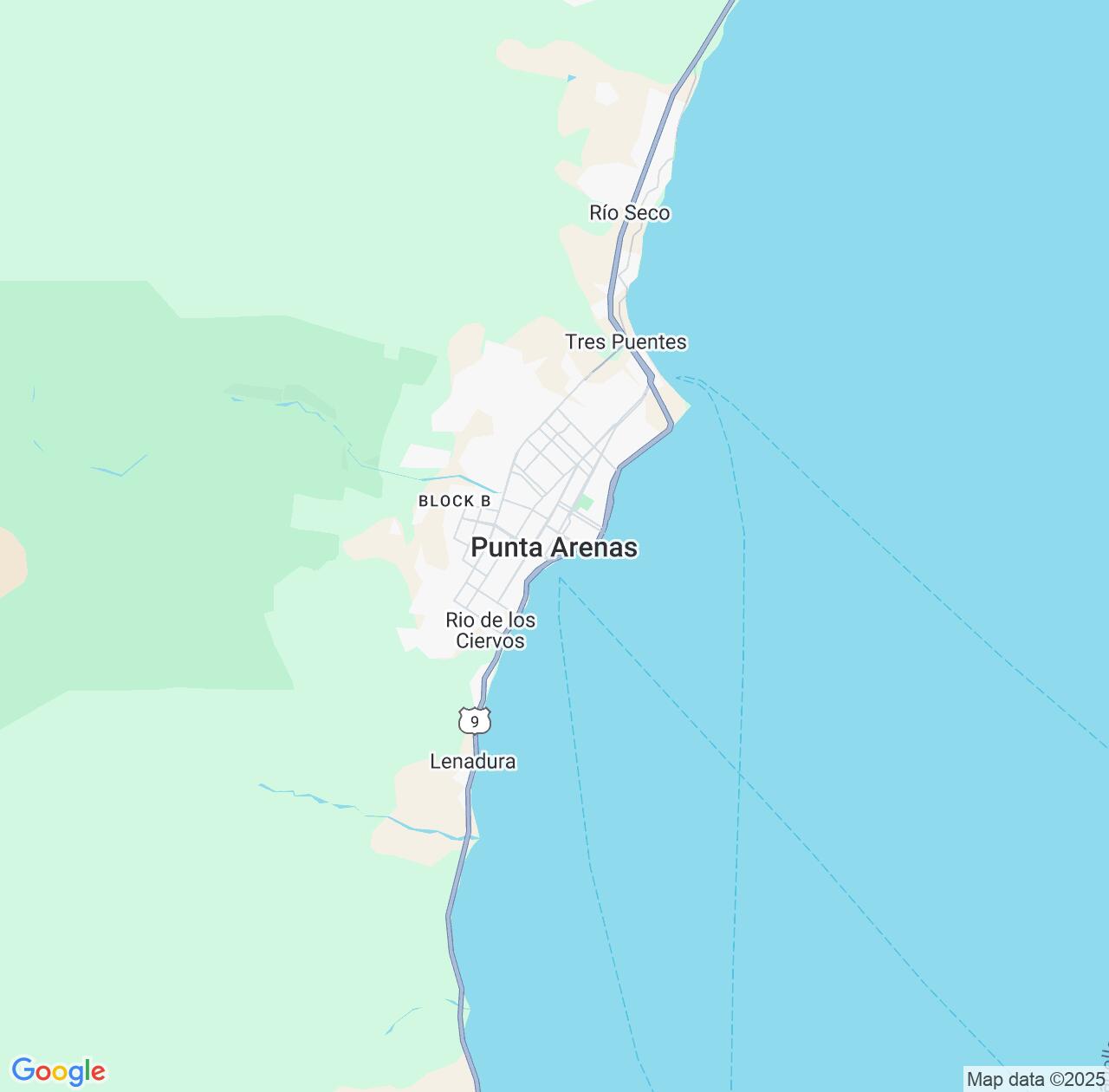 Map image for Intellectual Property Lawyers in Punta Arenas and Region of Magallanes IP firms at coordinates  ; .