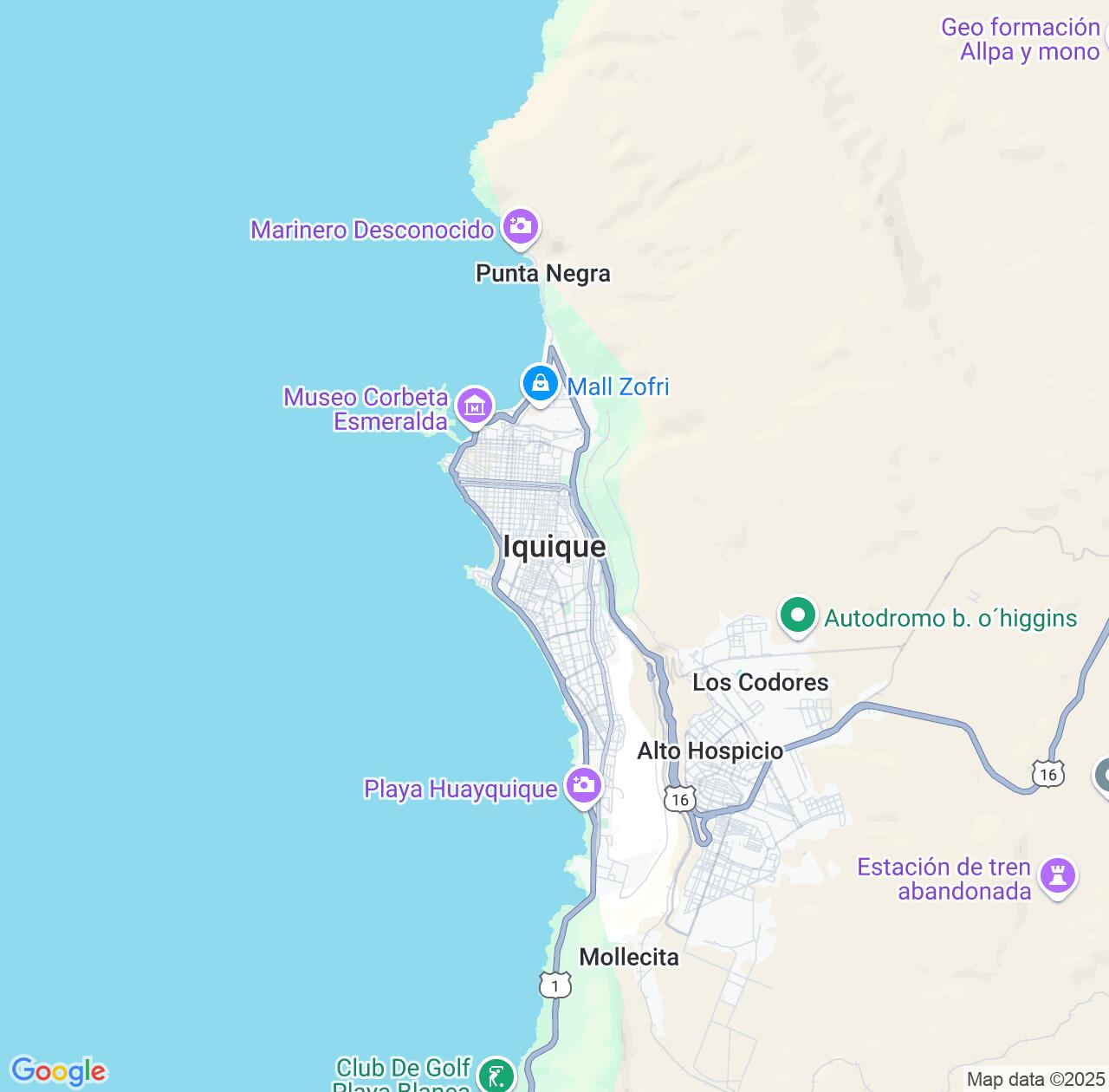 Map image for Intellectual Property Lawyers in Iquique and Tarapacá IP firms at coordinates  ; .