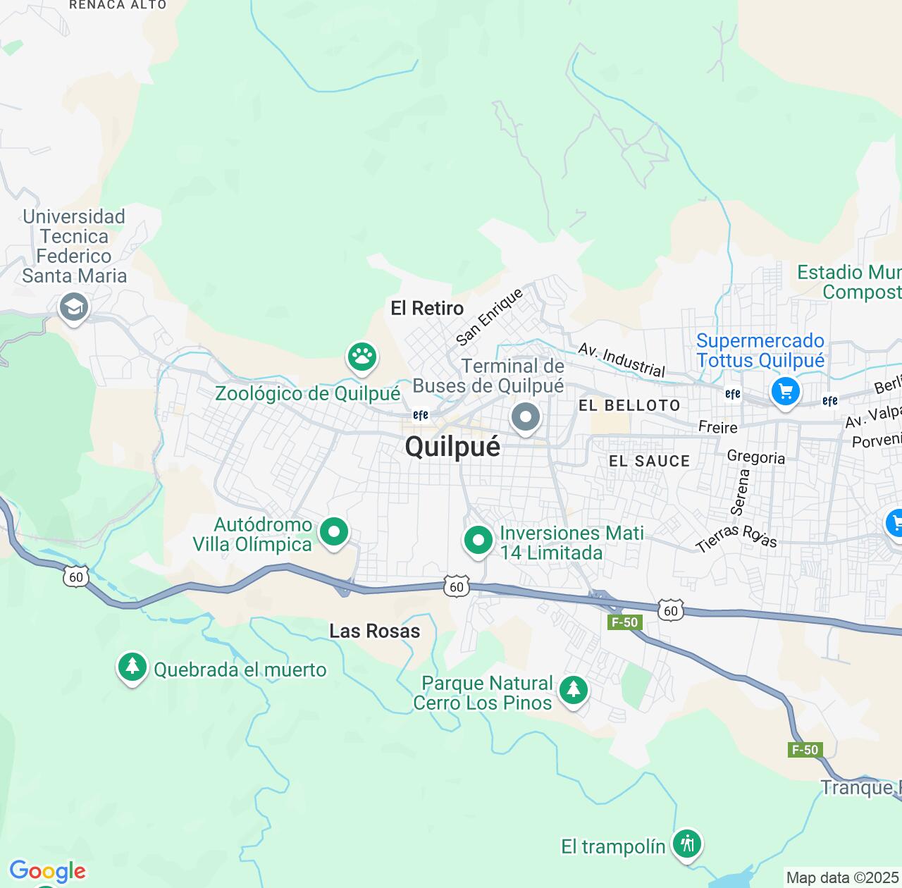 Map image for Intellectual Property Lawyers in Quilpue and Valparaiso IP firms at coordinates  ; .