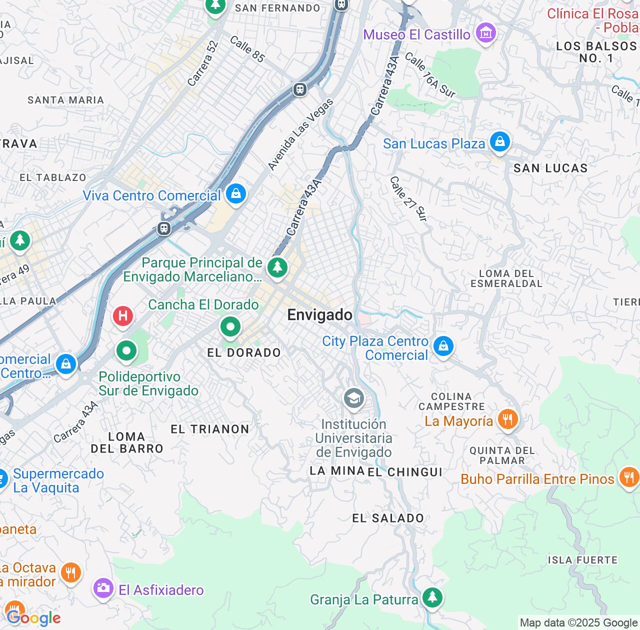 Map image for Intellectual Property Lawyers in Envigado and Antioquia IP firms at coordinates  ; .