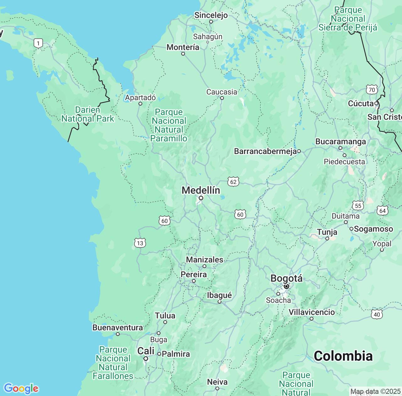 Map image for Intellectual Property Lawyers in Antioquia and Colombia IP firms at coordinates  ; .