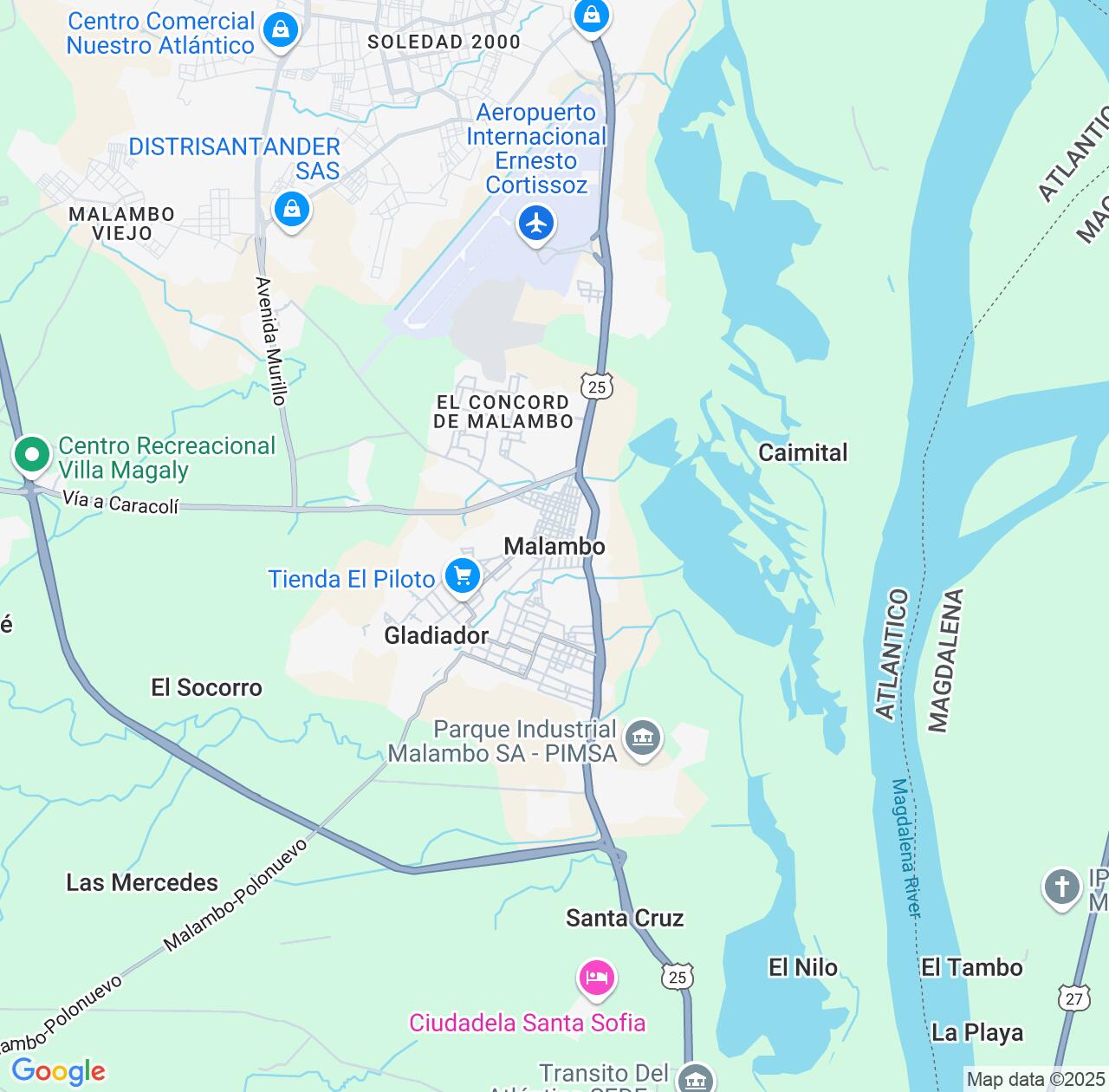 Map image for Intellectual Property Lawyers in Malambo and Atlántico IP firms at coordinates  ; .