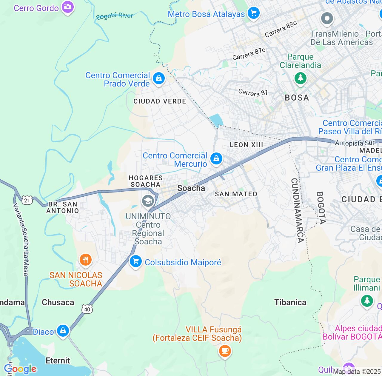 Map image for Intellectual Property Lawyers in Soacha and Cundinamarca IP firms at coordinates  ; .