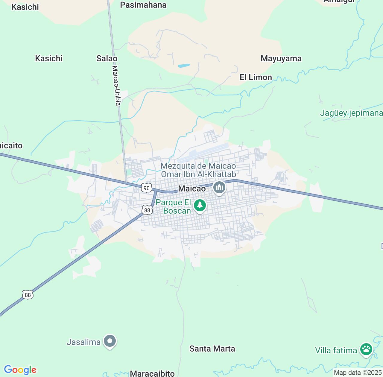 Map image for Intellectual Property Lawyers in Maicao and La Guajira Department IP firms at coordinates  ; .