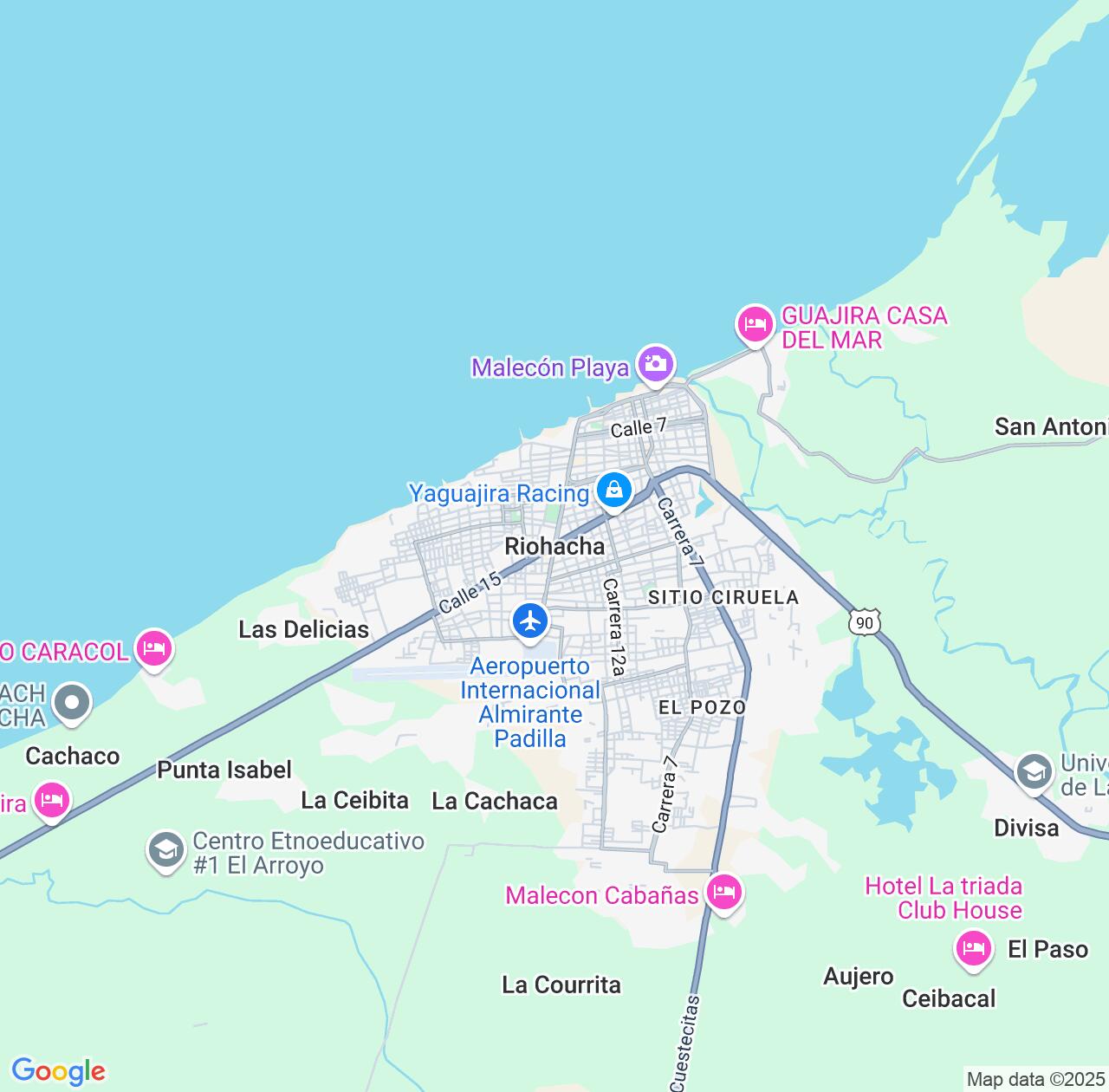 Map image for Intellectual Property Lawyers in Riohacha and La Guajira Department IP firms at coordinates  ; .