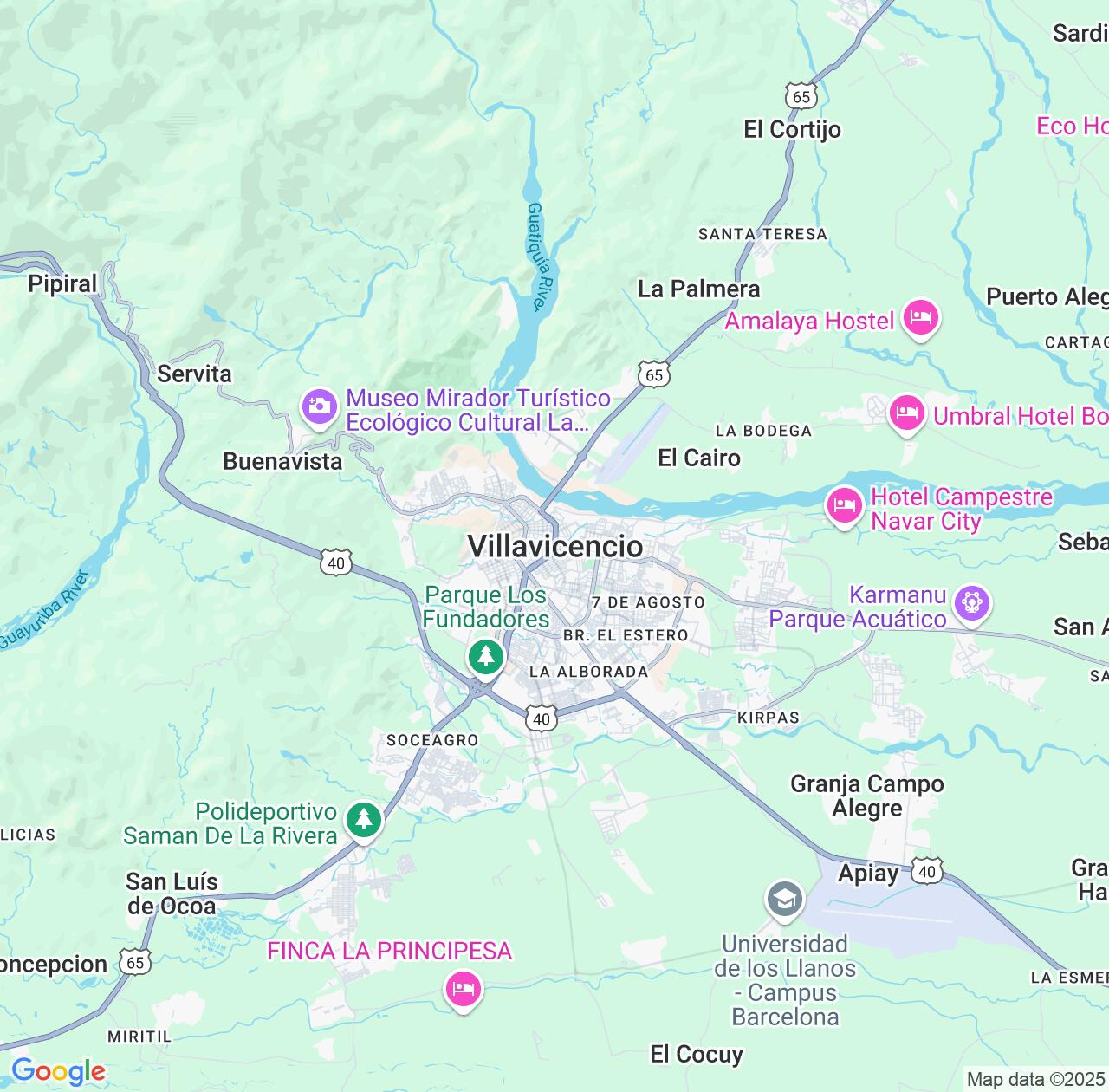 Map image for Intellectual Property Lawyers in Villavicencio and Meta Department IP firms at coordinates  ; .