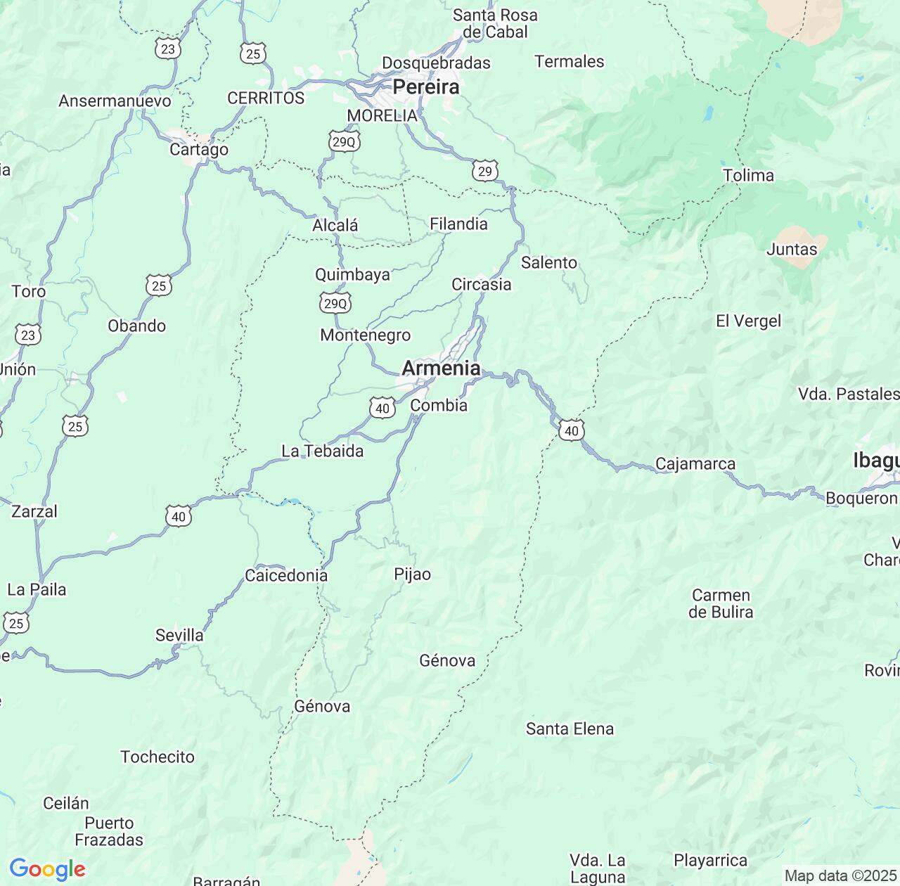 Map image for Intellectual Property Lawyers in QuindÃo Department and Colombia IP firms at coordinates  ; .