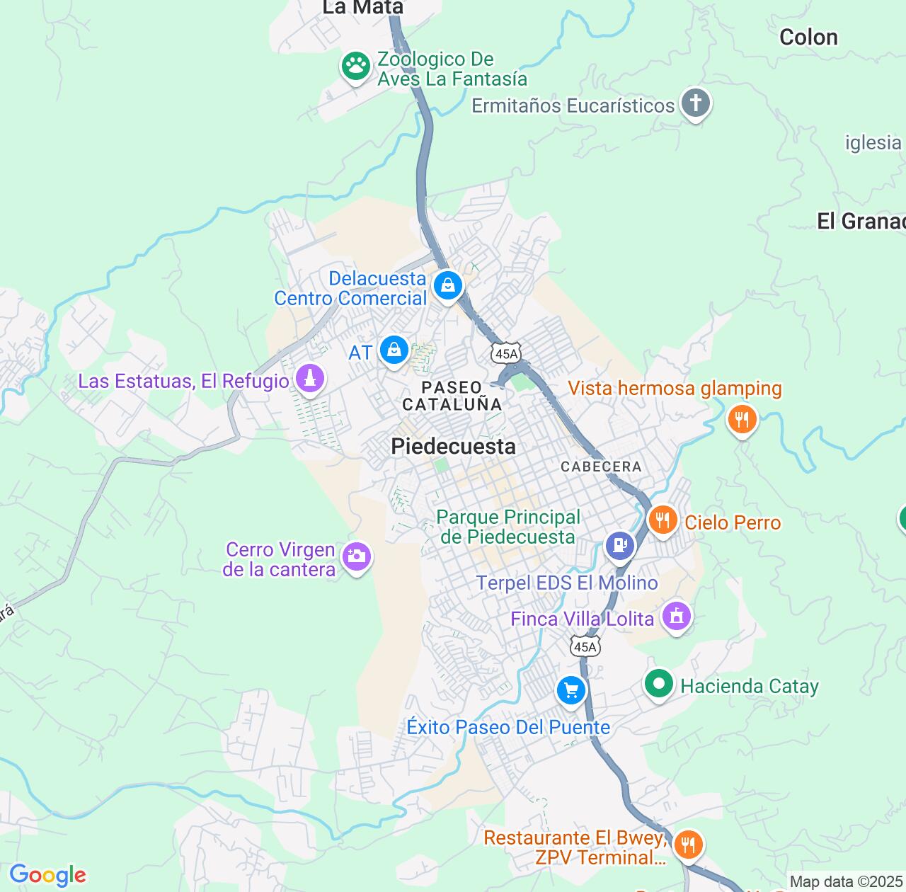 Map image for Intellectual Property Lawyers in Piedecuesta and Santander Department IP firms at coordinates  ; .