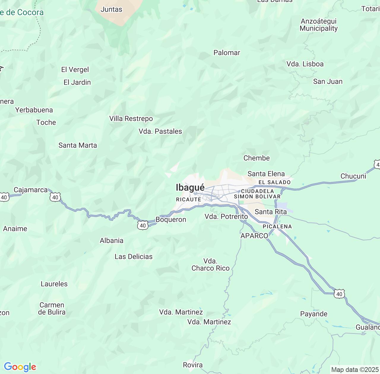 Map image for Intellectual Property Lawyers in Ibague and Tolima Department IP firms at coordinates  ; .