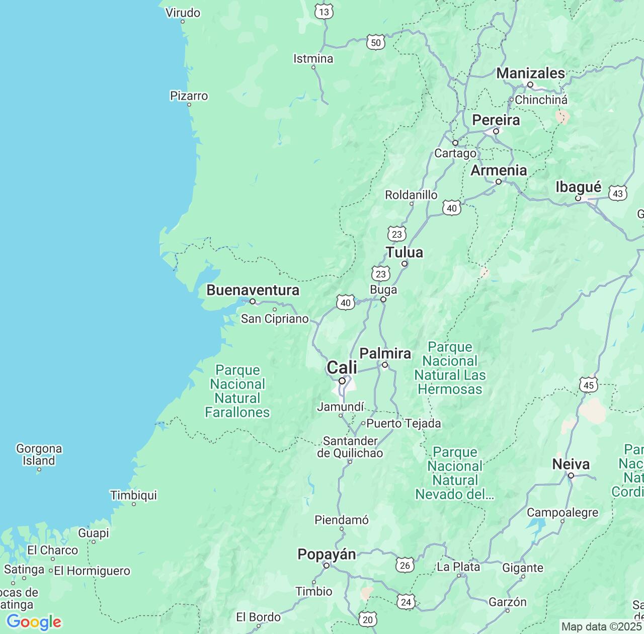 Map image for Intellectual Property Lawyers in Valle del Cauca Department and Colombia IP firms at coordinates  ; .