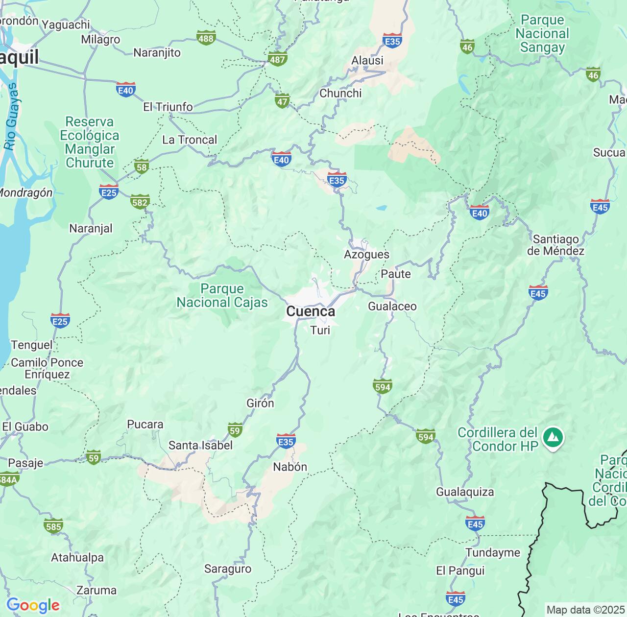 Map image for Intellectual Property Lawyers in Azuay and Ecuador IP firms at coordinates  ; .