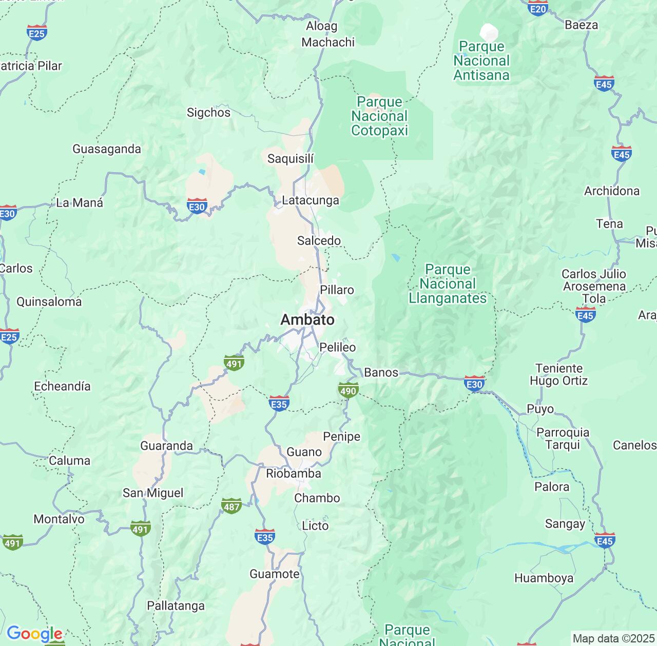 Map image for Intellectual Property Lawyers in Tungurahua Province and Ecuador IP firms at coordinates  ; .
