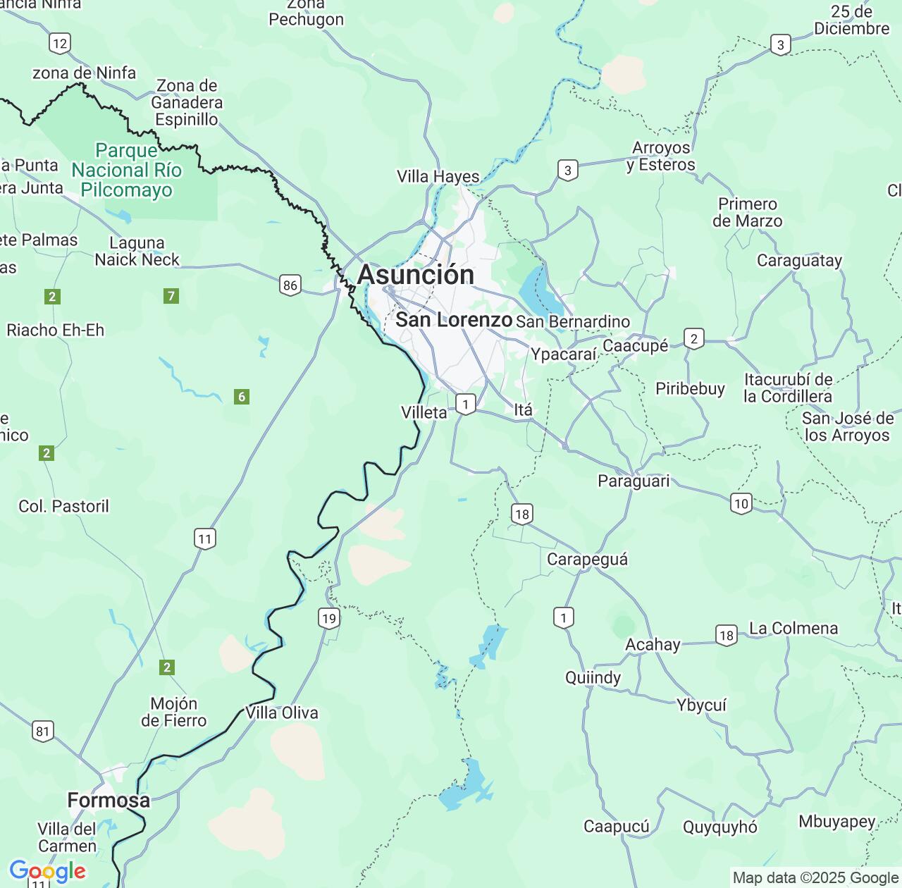 Map image for Intellectual Property Lawyers in Central Department and Paraguay IP firms at coordinates  ; .