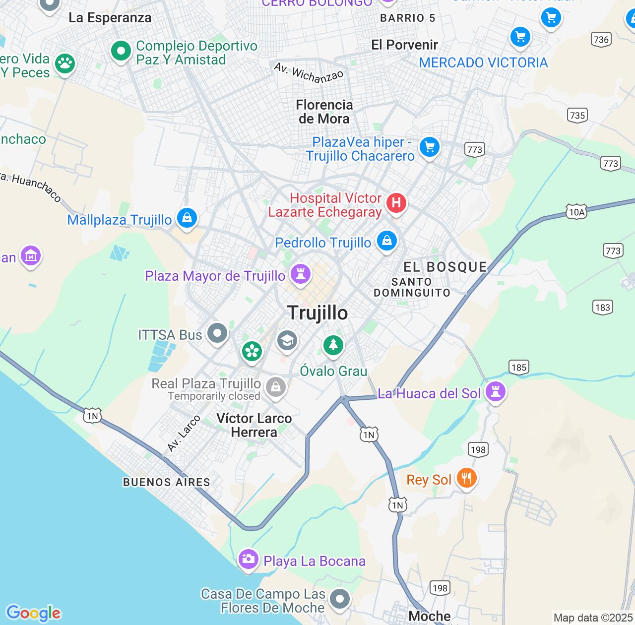 Map image for Intellectual Property Lawyers in Trujillo and La Libertad IP firms at coordinates  ; .