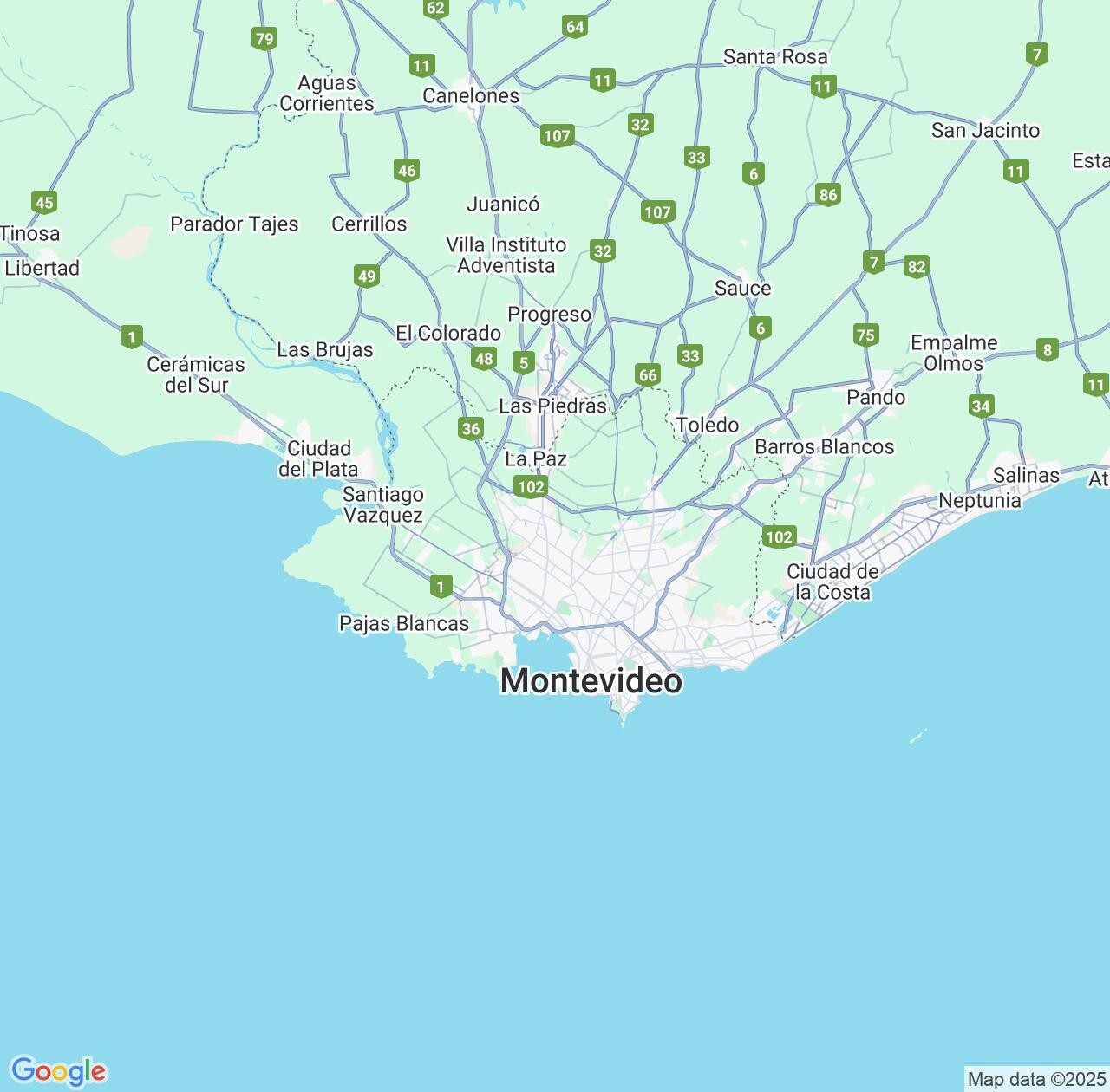 Map image for Intellectual Property Lawyers in Montevideo Department and Uruguay IP firms at coordinates  ; .