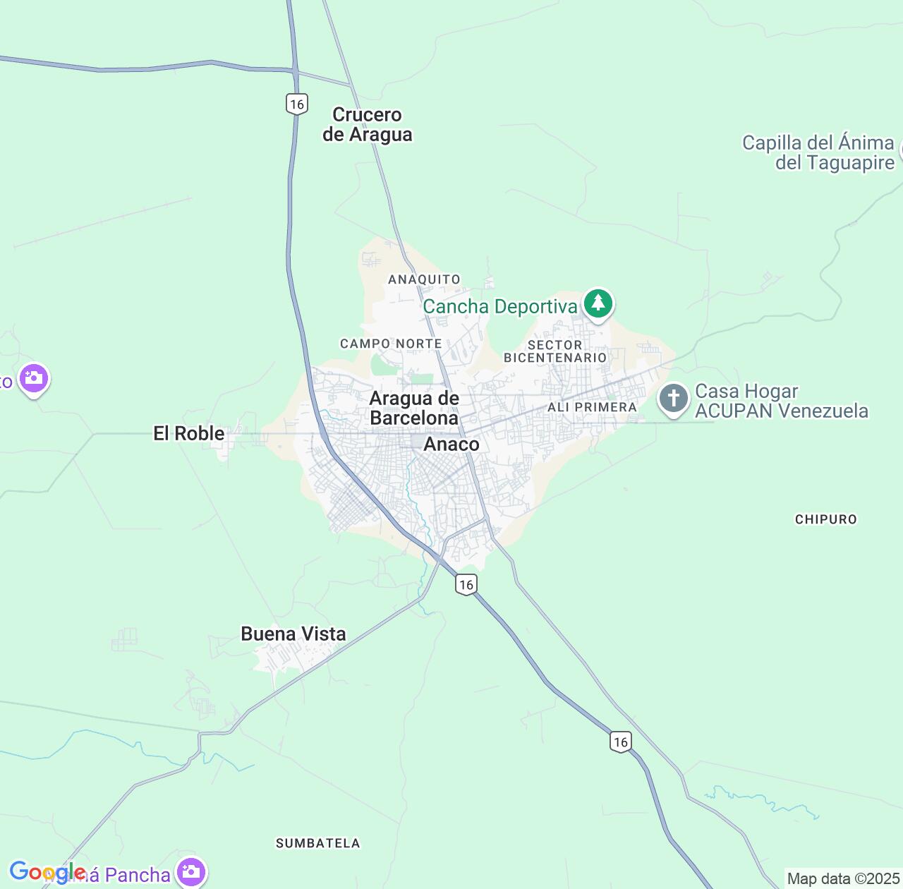 Map image for Intellectual Property Lawyers in Anaco and Anzoátegui IP firms at coordinates  ; .