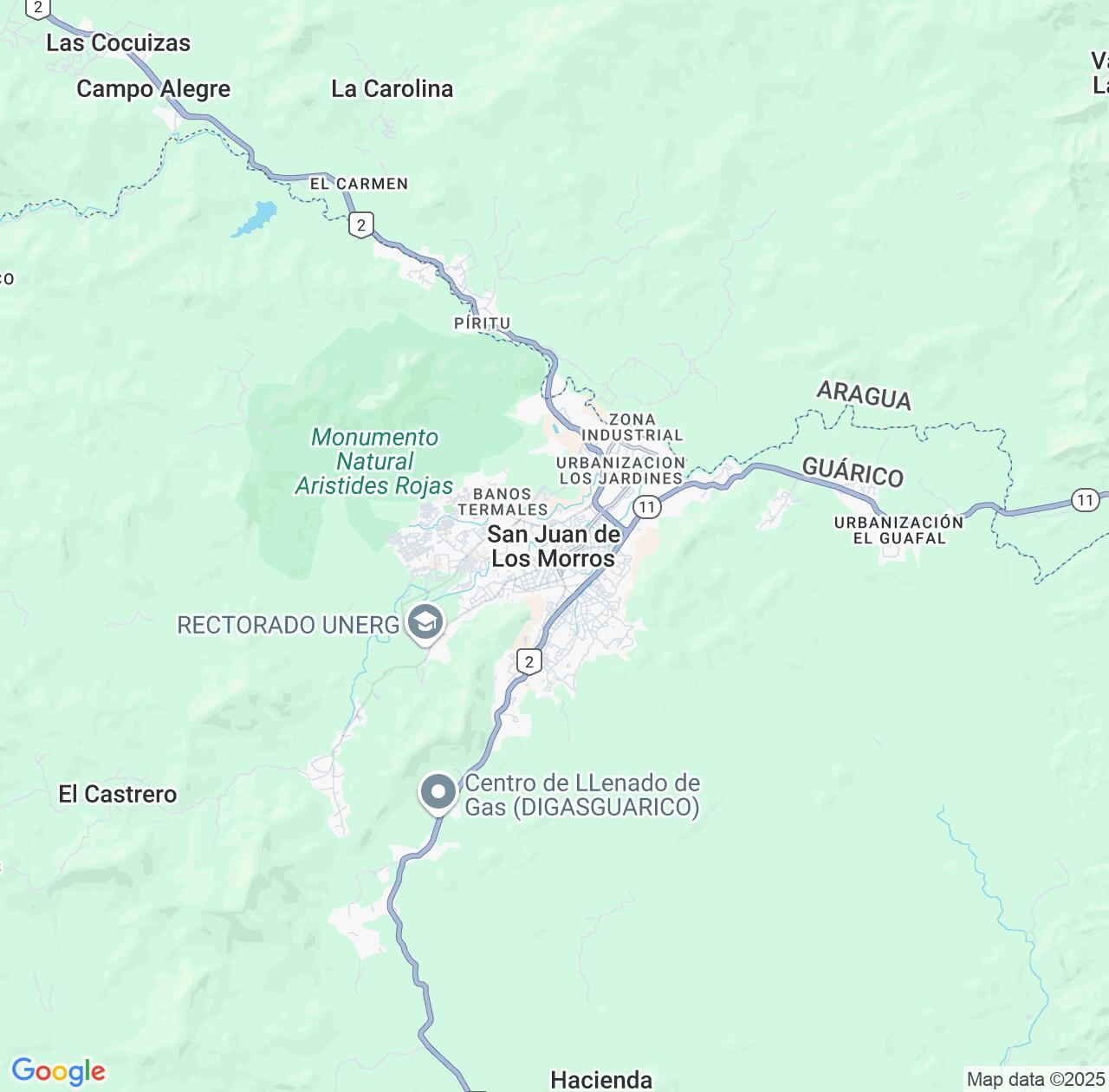 Map image for Intellectual Property Lawyers in San Juan de los Morros and Guárico IP firms at coordinates  ; .