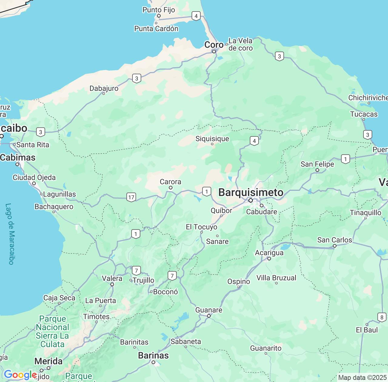 Map image for Intellectual Property Lawyers in Lara and Venezuela IP firms at coordinates  ; .