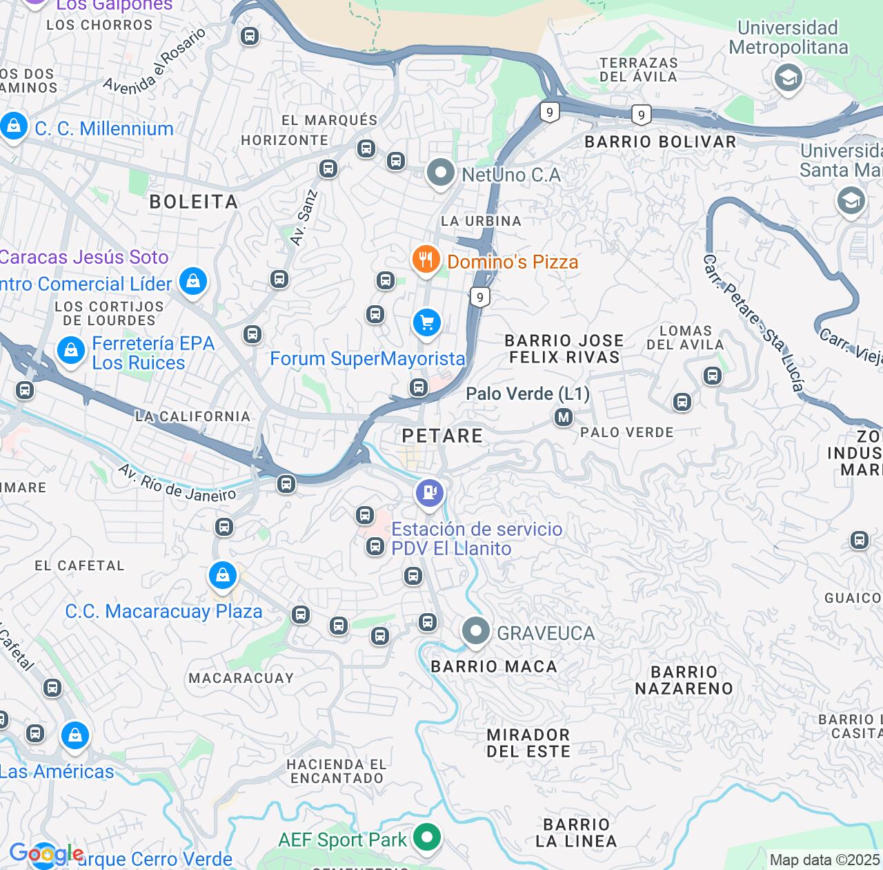 Map image for Intellectual Property Lawyers in Petare and Miranda IP firms at coordinates  ; .
